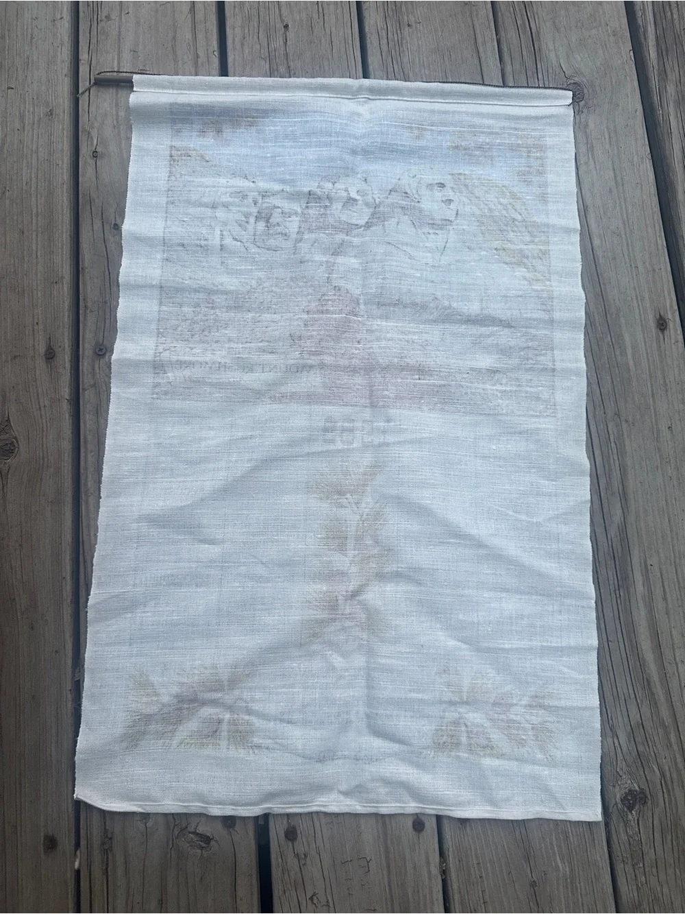 Vintage 1989 Mount Rushmore Tea Towel Calendar